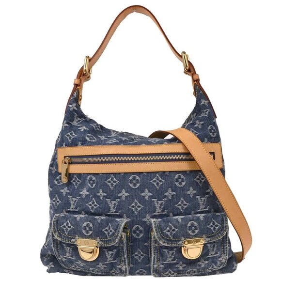 Louis Vuitton Blue Monogram Denim Baggy GM Shoulder Bag - Picture 1 of 10